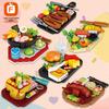Fang Cheng Gyermekoktató Építőkockák - Hamburger, Sushi, Hot Pot Kirakós Játék Ajándék