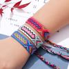 Regenboog Geluk Geweven Armband Verstelbaar Nepalees Etnisch Armband Boheemse Armband Sieraden Cadeau