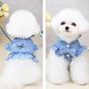 Denim Vest Harness for Small Dogs and Cats - Spring/Autumn Style