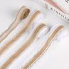 2M Gifts Belt Home Decor DIY Crafts Lace Trim Edge Rustic Wedding Burlap Ribbon Natural Hessian