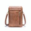 Guangzhou Dames Crossbody Telefoontas van Gestructureerd Leer met Verstelbare Riem