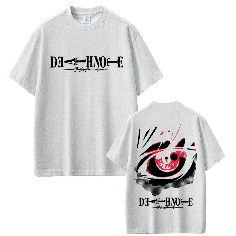 Vintage Tops Japanse Anime Death Note L Lawliet T-shirts Print Katoenen T-shirt Mode Hip Hop Korte Mouw Streetwear Unisex