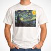 Vintage 80s Abstract Art Graphic Tee White Retro Painting Style USA S-3XL