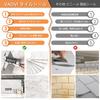 VAOVI Tile Wall Kitchen Tile Sticker Marble Style Sheet Heat Resistant Tarpaulin Toilet Entrance Washroom 98x198mm Carrara (23 Pieces, White)