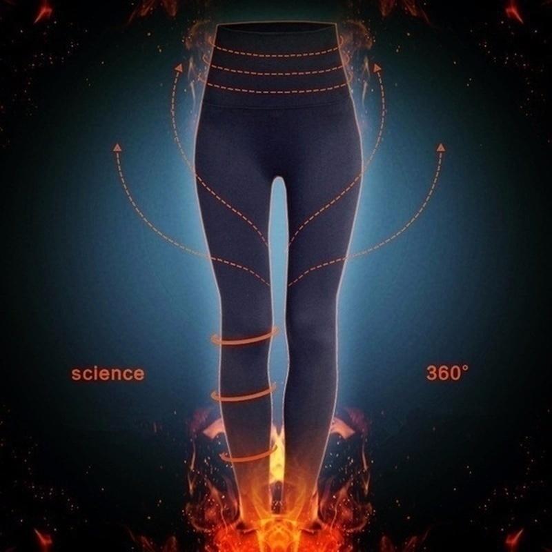 Fashion Brushed Stretch Fleece Lined Thick Tights Warm Winter Pants Warm Leggings
