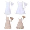 Ruffled Maid Apron with Headdress, Kitchen Cooking Baking Cleaning Apron, French Maid Costume Apron and Headscarf Set