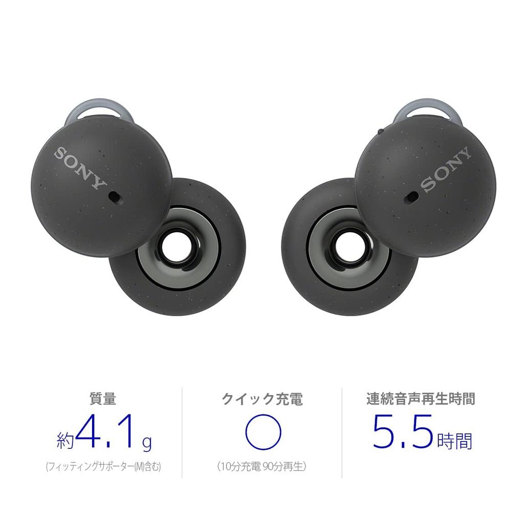 Sony Completely Wireless and Lightweight Open Style Allows for Constant Call Playback for for 10 Minutes To AR Compatible HM LinkBuds earphones/Small