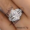 Luxury stacked horse eye ring women, high-end banquet matching jewelry, supply ring