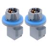 2PCS License Plate Tail Light Brake Lamp Socket F81Z13411AA for Ford F-150 F-250