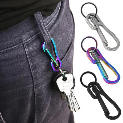 Sleutelhangerclip Snelsluiting Roestvrij Corrosiebestendig Compact formaat Ultralichte karabijnhaaksleutel