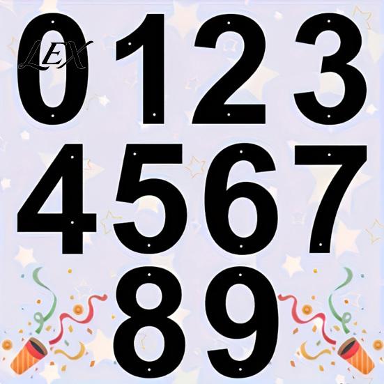Metal House Numbers 3D Number for Outside, Modern 0-9 Floating Address Numbers, Large Sign Weather-proof Door, Mailbox, Wall, Yard Easy Install