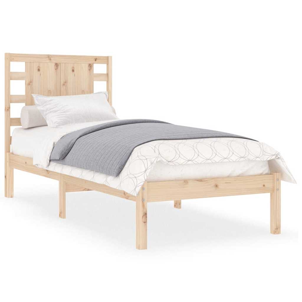 vidaXL Massivholzbett 90x190 cm