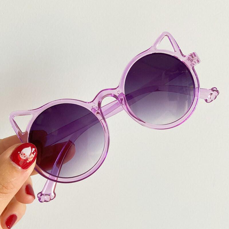 Neue Kinder-Sonnenbrille Mode Katzenohren Sonnenbrille Neue Sonnenbrille Kinderbrille nicht polarisiertes Modeaccessoire