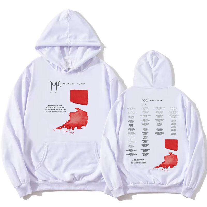 Joji Solaris Tour 2026 Huvtröjor Fleece Långärmade Huvtröjor Mode Sångare Design Grafiska Merch Kläder för Kvinnor