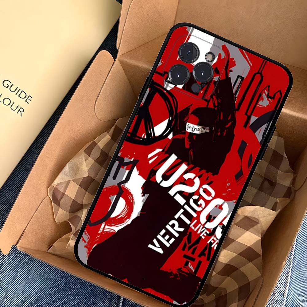 1pc Famous U-U2 Rock Band Phone Case For Iphone 17 Air 16 15 14 13 12 11 Pro Max 16 15 14 Plus TPU Soft Case