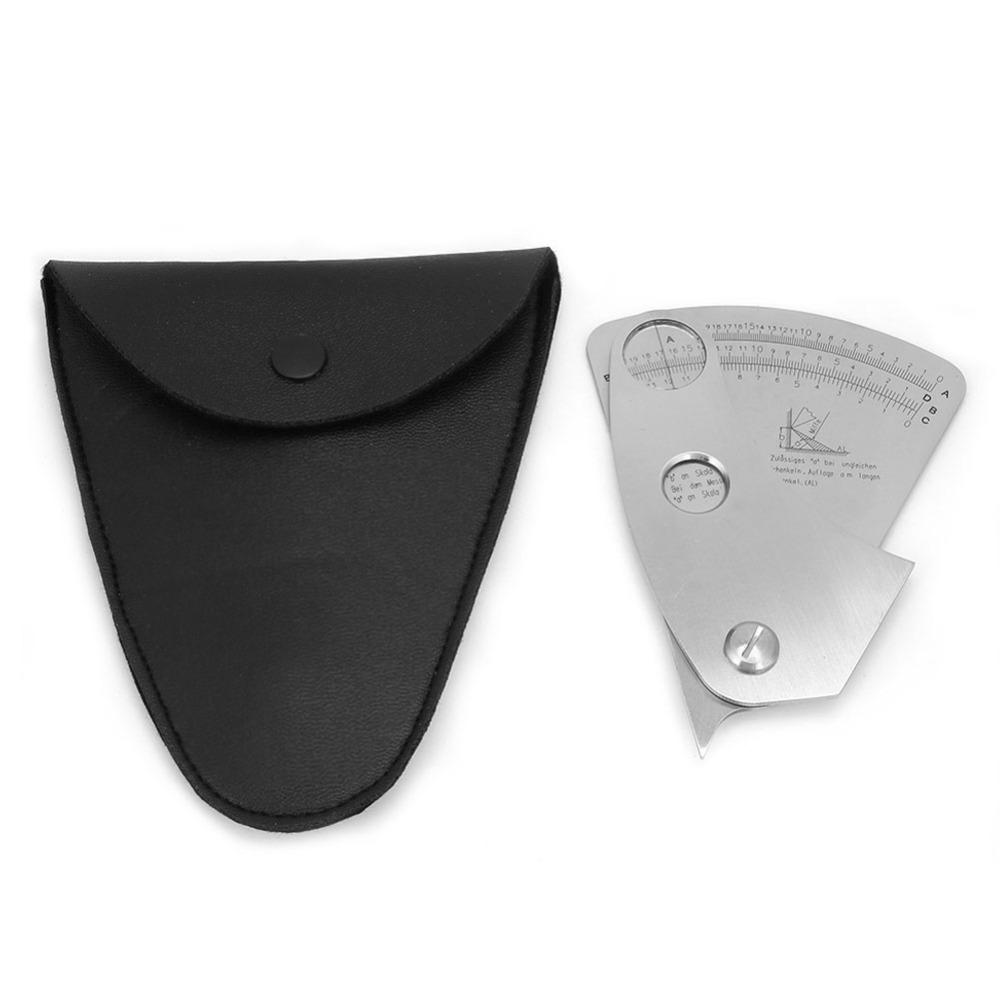 Stainless Steel Welding Inspection Tool 0 20mm Measuring Range Angle Test Ruler Welding Engineers