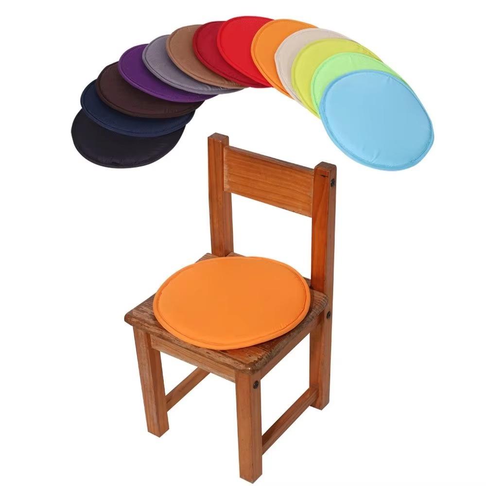 Washable Round Chair Pad 30cm Circular Stool Cushion Soft Sit Chair Cushion For Home Office