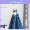 Stainless Steel Wall Hook Single Hook With Adhesive For Bathroom Storage And Hotel Room Decor