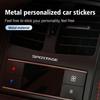 RVGH1 Car Metal Emblem Window Wiper Stickers Reflective Decor Decals Stickers For KIA Sportage 2016 2017 2018 Sephia Stonic Carens