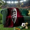 Cagliari Football Club Crest Throws Blanket Flannel Blankets Plush for Couch Bed Gifts for Men Women Travel Picnic Blanket Christmas Fan Gifts