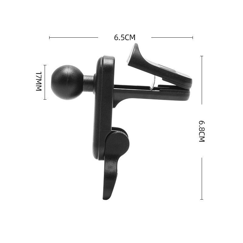 Extended 17mm Universal Ball Head Adhesive Car Phone Holder Base for Curved Surfaces.
