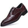 Fashion Men Oxford Shoes Luxury Crocodile Pattern Leather Shoes Lace-up Casual Business Wedding Party Shoes Business Formal Shoe