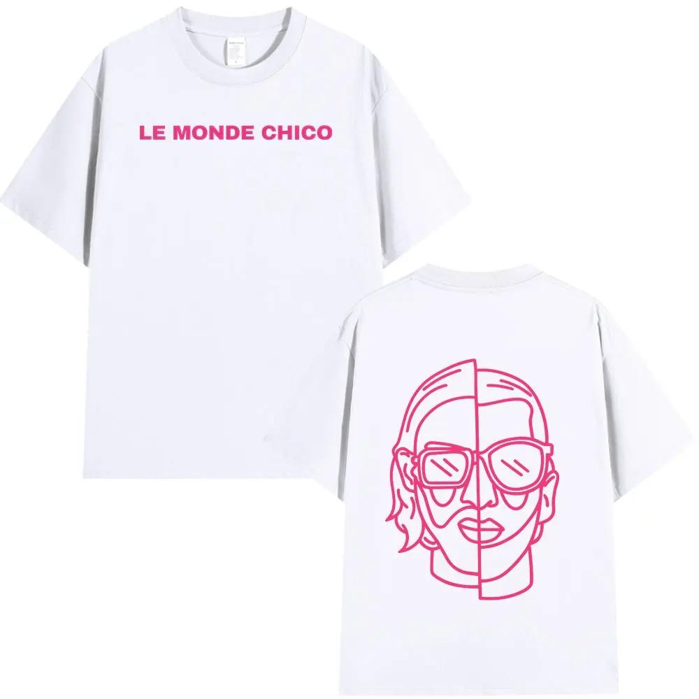 Le Monde Chico T-shirt Franse Rapper PNL Album Grafische Print T-shirt Mannen Vrouwen Hip Hop Mode Bestverkochte Losse Kleding Unisex