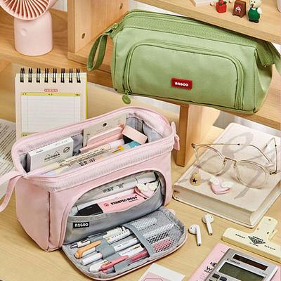 Kids Boys Girls Large Capacity School Pencil Case Pen Bag Student Pencil Cases Cosmetic Bag Stationary Organize Office Supply