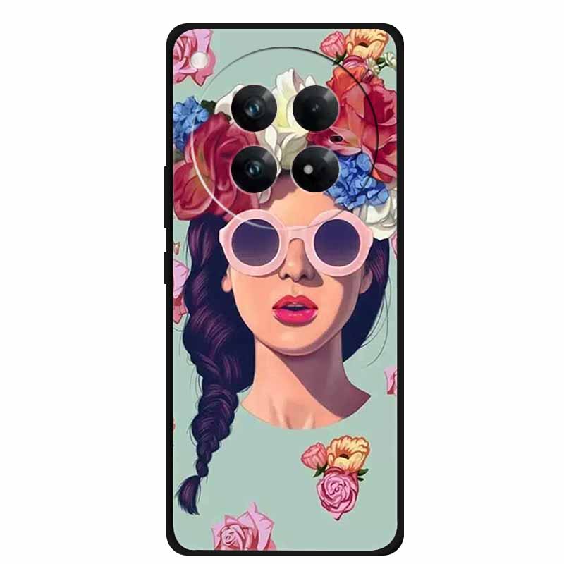 For Infinix Zero 40 5G 4G Case Black Silicone Soft Painted Animal Back Cover For Infinix Zero 40 Protective Shockproof Cool Capa