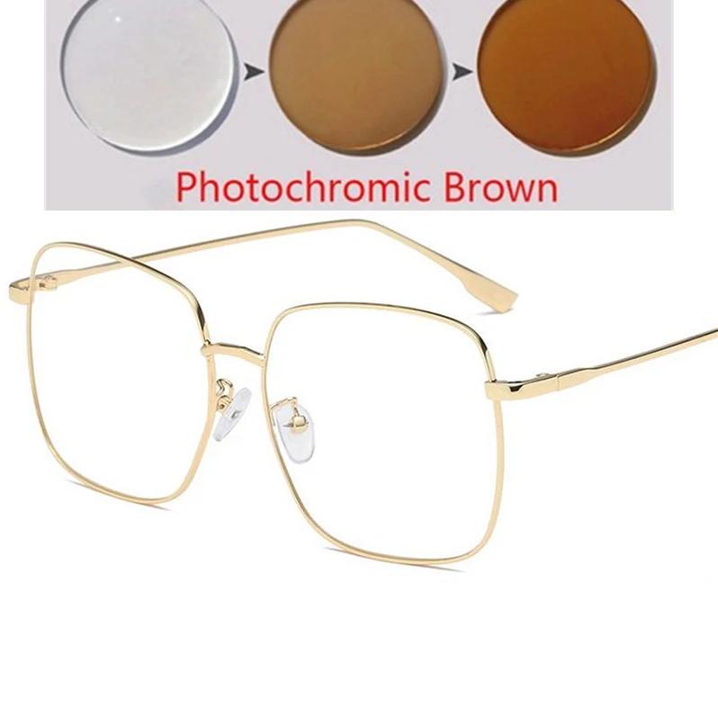 Big Frame Square Myopia Lens Prescription Sunglasses Men Polarized Anti-Glare Nearsighted Sun Glasses Women 0 -0.5 -0.75 To -4.0