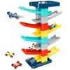 YongnKids Slope Toy, Spinning Slope, Car Slope, Car Toy, Car Slider, Rainbow Slope, Educational Toy, Assembly Track, Looping Coaster, Toy, Set of 6,