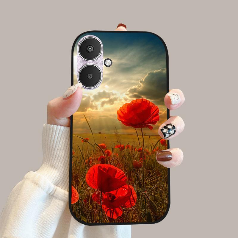 For Xiaomi Poco M6 5G Case 23128PC33I Silicone TPU Soft Phone Cover Cases For Redmi 13C 13R 5G Fashion Protective Fundas Shells