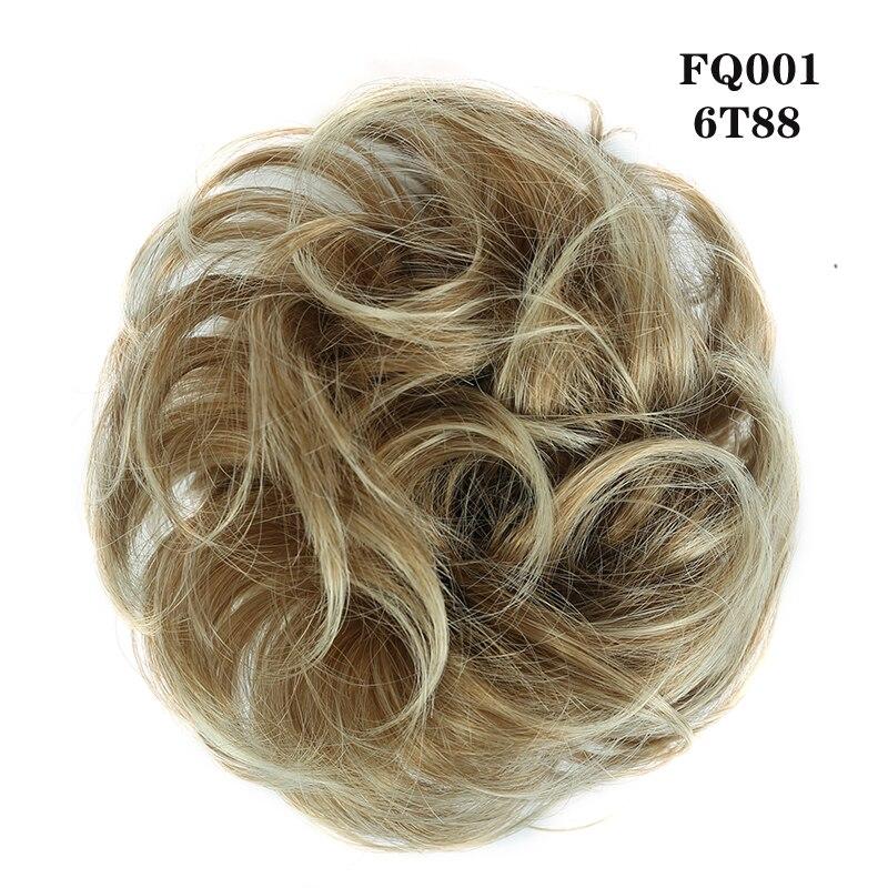 Hair Ring Wig New Synthetic Hair Scrunchies Chignon Elastic Band Made Of Hair Messy Curly Hair Bun Hairpiece Ponytail For Women Heat Resistan LUPU