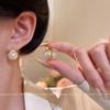 French Double-sided Pearl Earrings Women's Light Luxury High-end Ear Buckles Retro Temperament Ear Jewelry