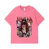 275 GSM Washed T-shirts 100% Cotton Demon Slayer V21 Demons Print Unisex Heavy Cotton T Shirt