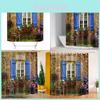 Flower Window Polyester Printed Shower Curtain For Modern Minimalist Bathrooms