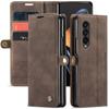 Anti -Scratch Vintage Leather Phone Bag Case For Samsung Galaxy Z Fold4 5g Fold 4 Zfold4 Card Slot Full Protection Cover Coque