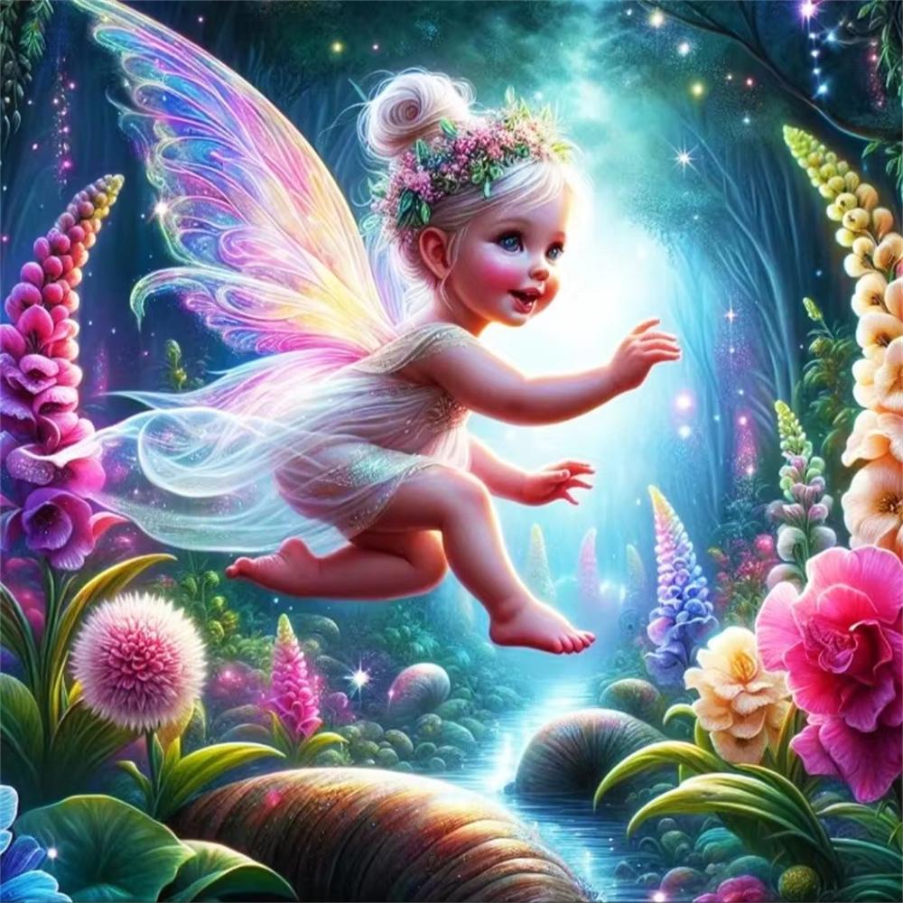 Disney Tinker Bell Fairy Collection Diamond Painting Full of Diamonds DIY Handmade Embroidery Art Cartoon Decorative Painting Kit