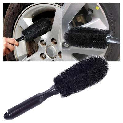 1PC Car Wheel Brush Tire Cleaning Brushes Tools Car Rim Scrubber Cleaner Duster Handle Motorcycle Truck Wheels Car Detailing Brush