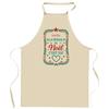 Kitchen Apron - Aurélie Christmas Magic Rectangle - Thick Cotton - Durable Print France - Adjustable Ties