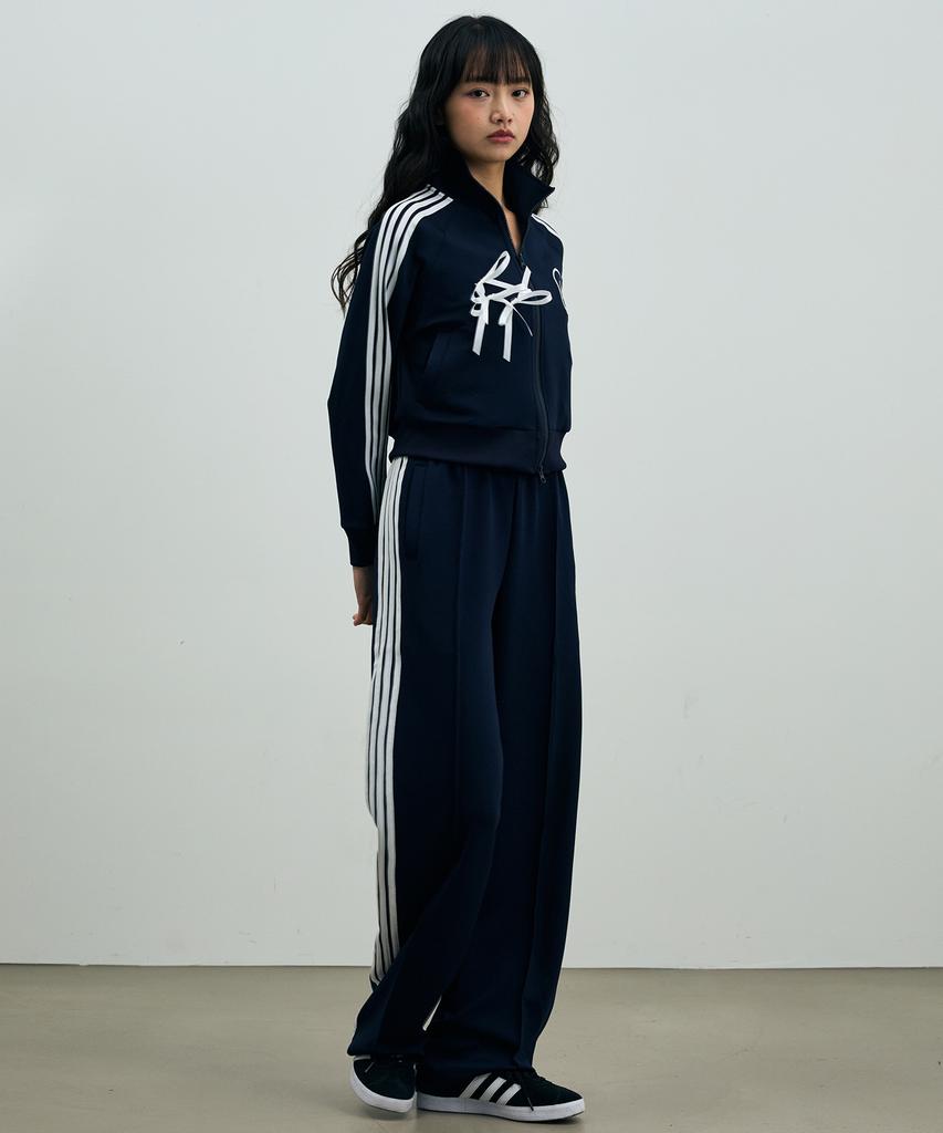 Alikim Ribbon Jersey Track Pants/Navy
