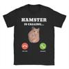 Unisex WoUnisexs TShirts Cyber Hamster Meme 90s Animal Vintage Pure Cotton Tee Shirt Short Sleeve T Shirts Crew Neck Clothing Summer