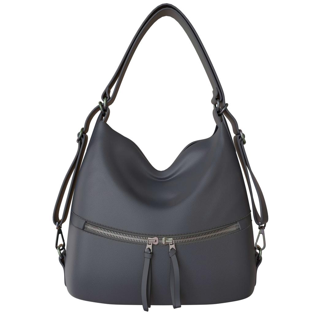 Women's Shopper Bag Made of Vegan Leather Backpack Function