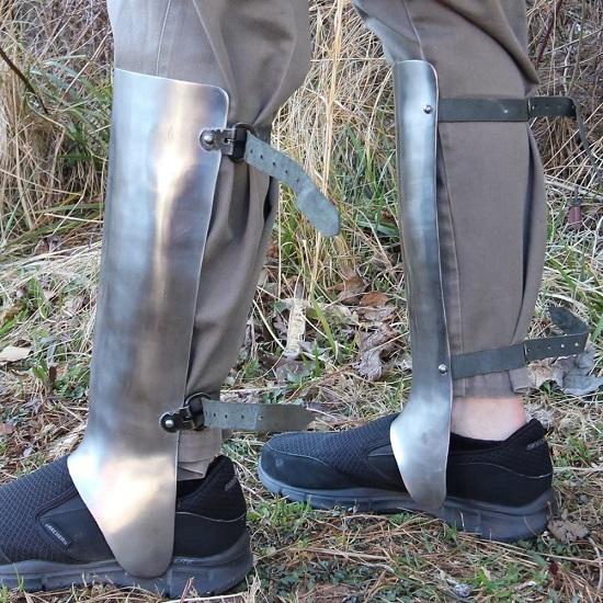 Ancient Greek Hoplite Greaves Protective Medieval 18g Functional Leg Armor Halloween