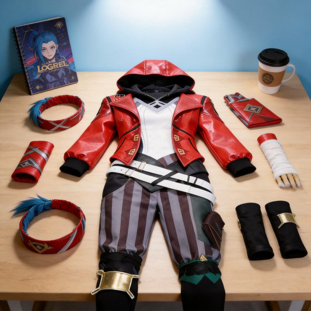 Arcane League Of Legends Vi Cosplay Costume With Polyester Fabric For Anime And Gaming Events