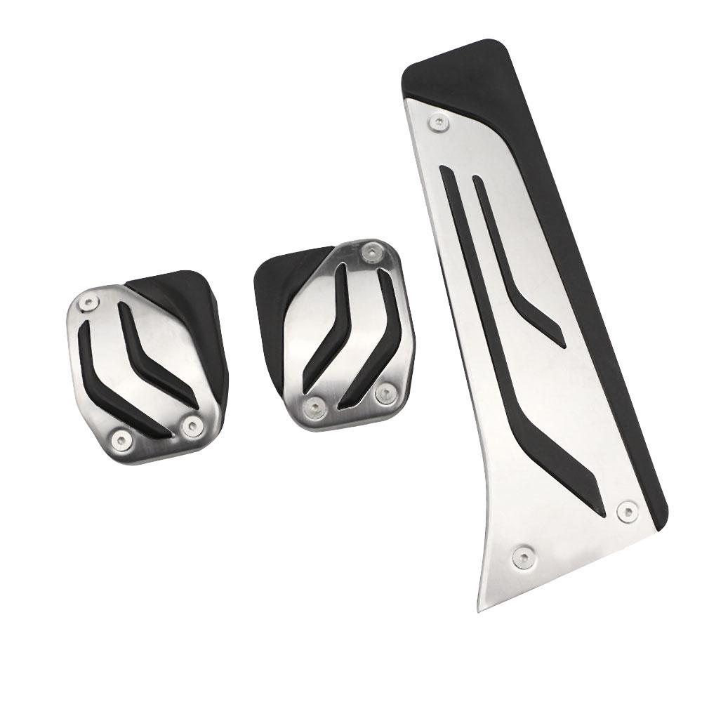 Stainless Steel Car Pedals Gas Beake Clutch Rest Pedal Cover for BMW New 3 Series G20 G21 AT