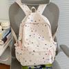 Schoolbag1011 Gentle star floral backpack, multi-color optional lightweight middle and high school student schoolbag, soft cloth large capacity