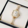 Fritillary Decorative Women'S Watch Fashionable Light Luxury Diamond-Encrusted Alloy Fashionable Quartz Watch Temperament Simple Watch