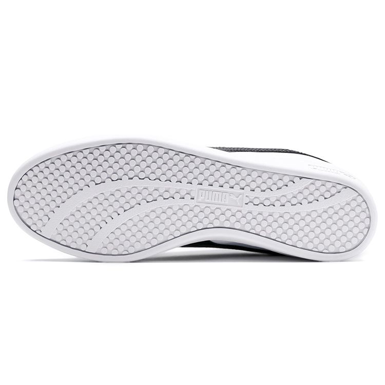 Puma Smash v2 Kožené Bílé Černé Dámské Tenisky 365208-01