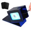 Expositor de cartas coleccionables Venssu Deck 100 Compatible con Vertical Doble y Triple 2 Divisores y 1 Superior Estuche Interior de Cuero, Estuche, Ventana, Piezas,